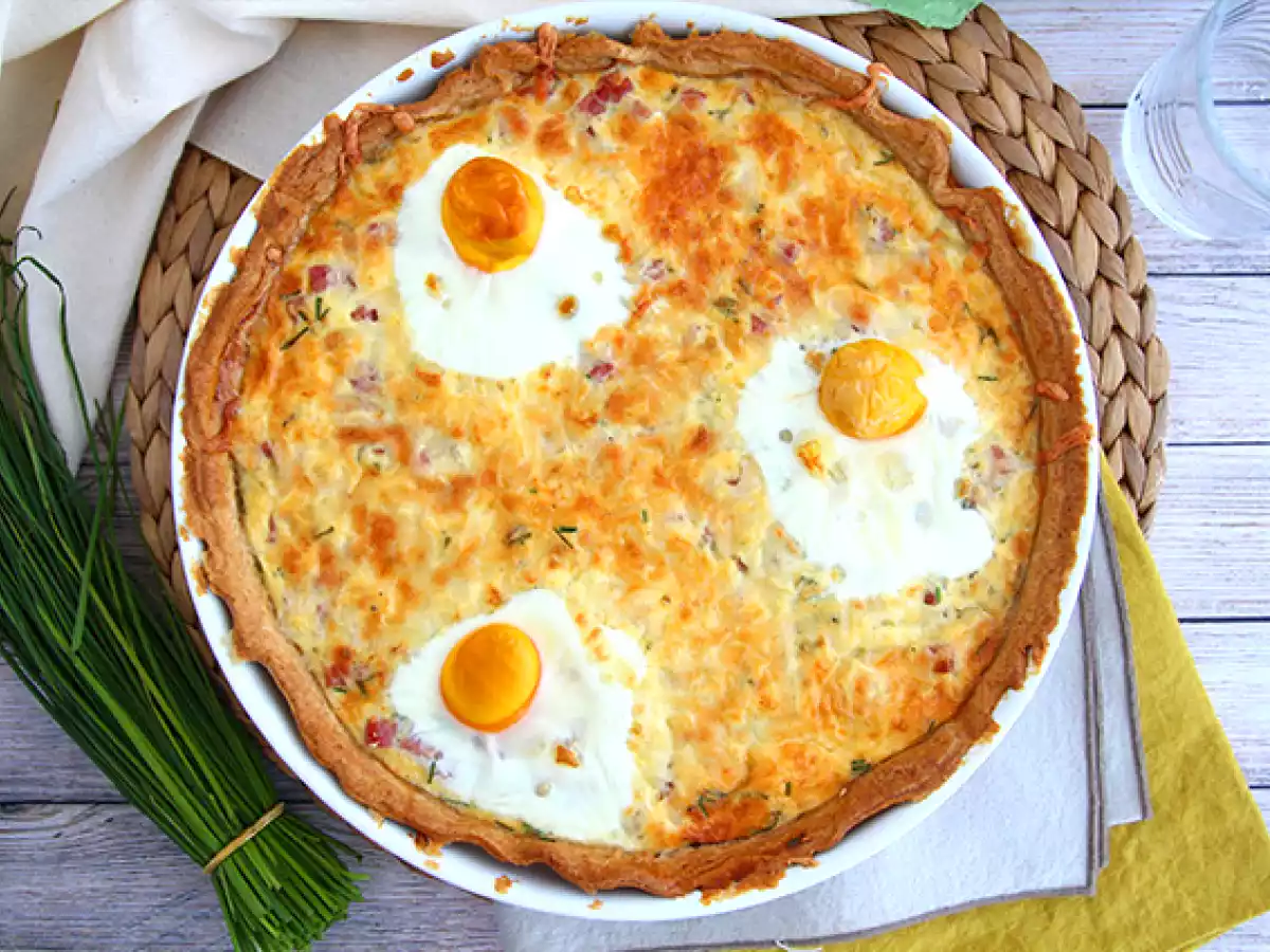 Quiche aux œufs et au jambon - photo 4