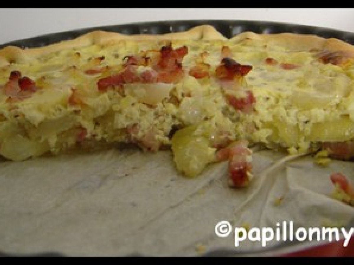 Quiche aux oignons et lardons Recette Ptitchef