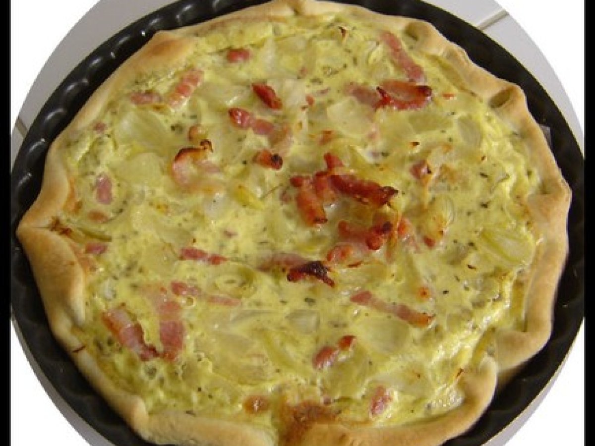 Quiche aux oignons et lardons Recette Ptitchef