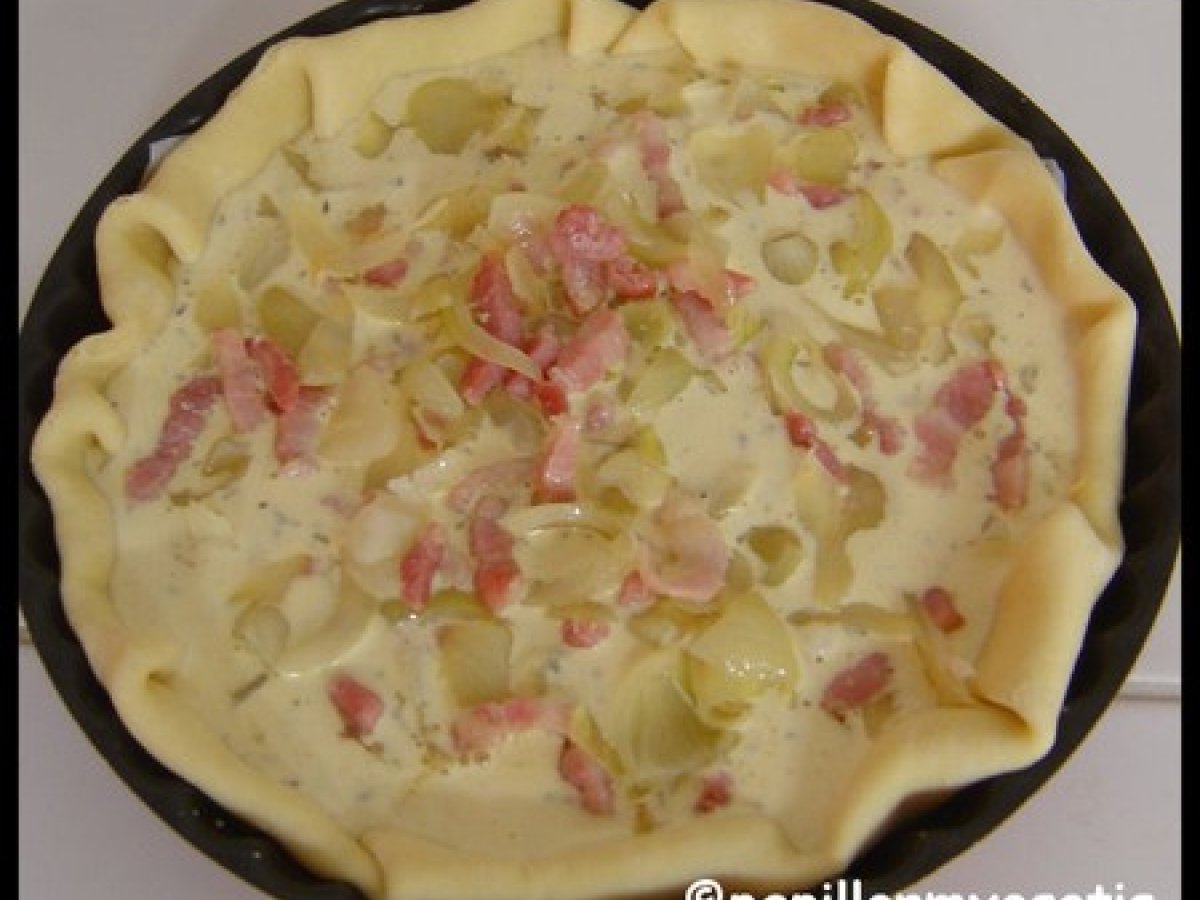 Quiche aux oignons et lardons Recette Ptitchef