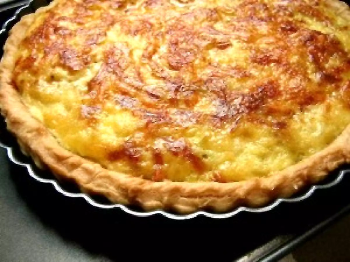 Quiche aux poireaux et au Bleu