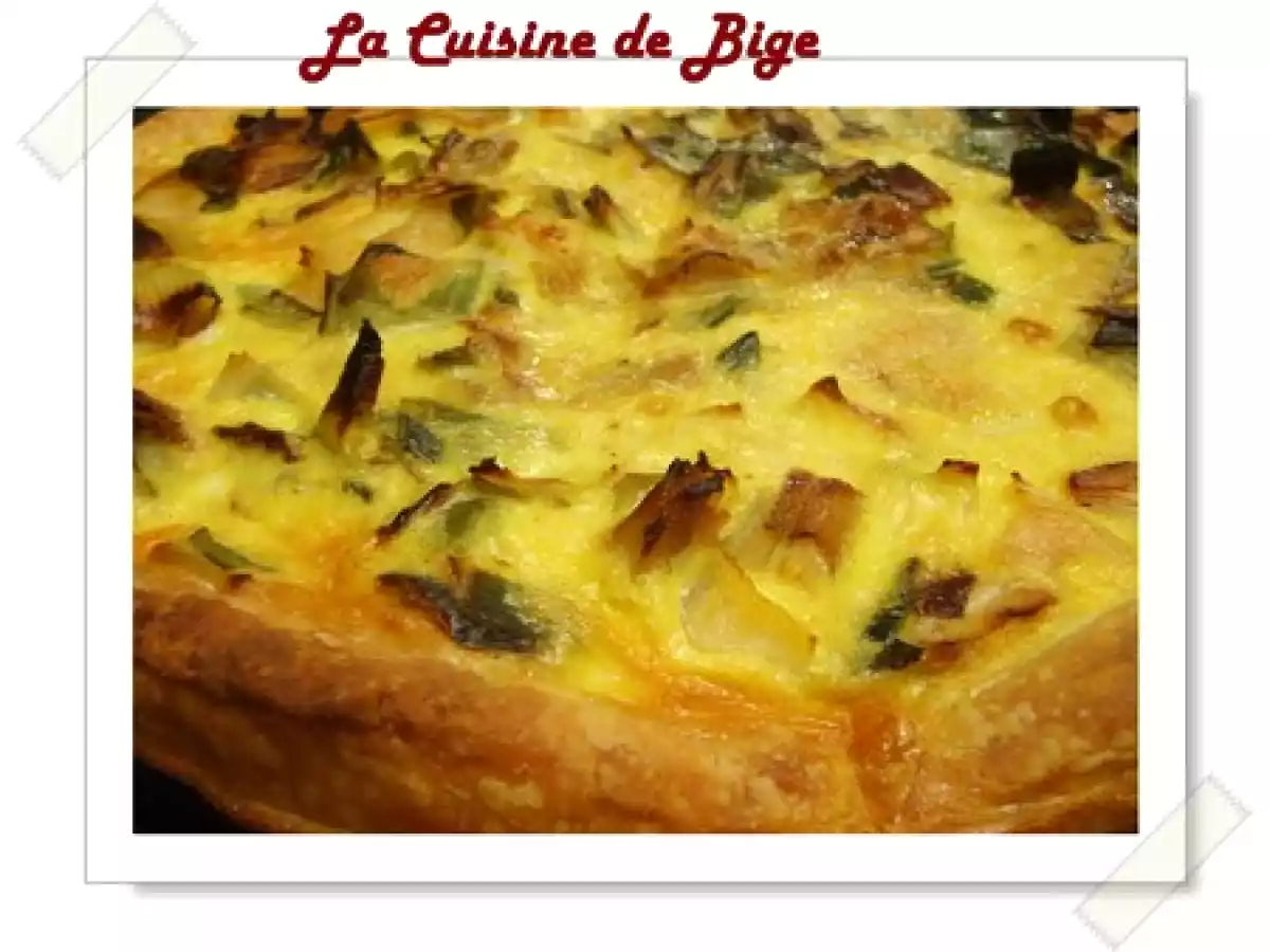 Quiche aux poireaux et au curry