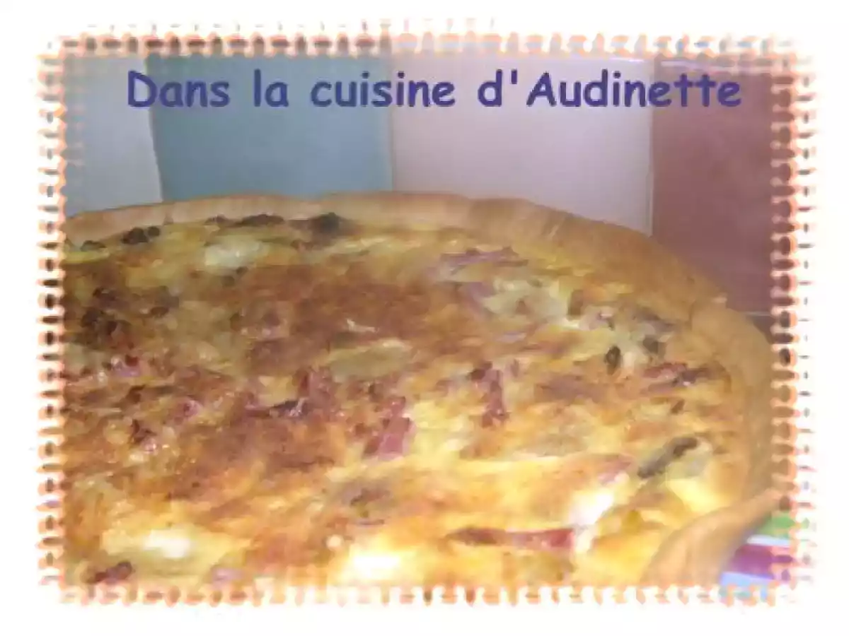 Quiche aux poireaux et aux aubergines