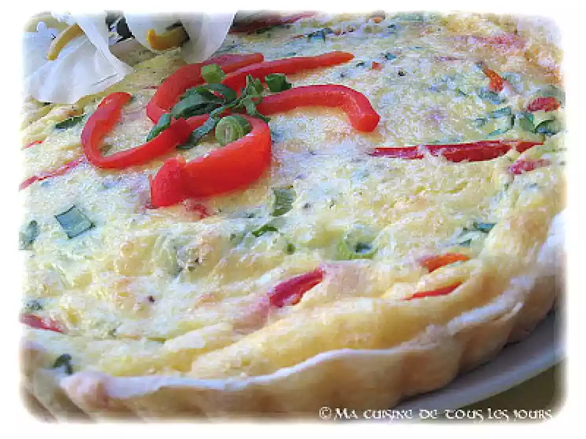 Quiche aux poivrons grillés - photo 2