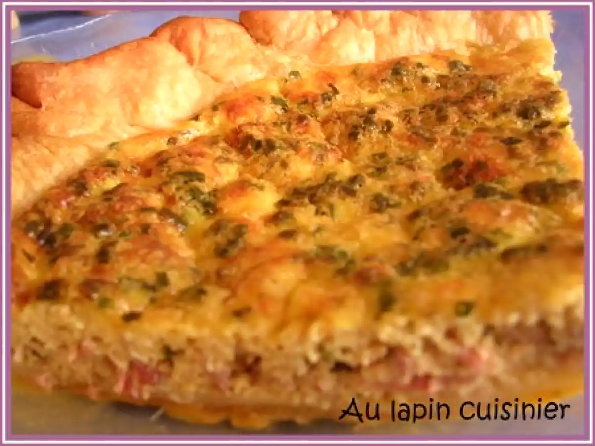 Quiche aux rillettes