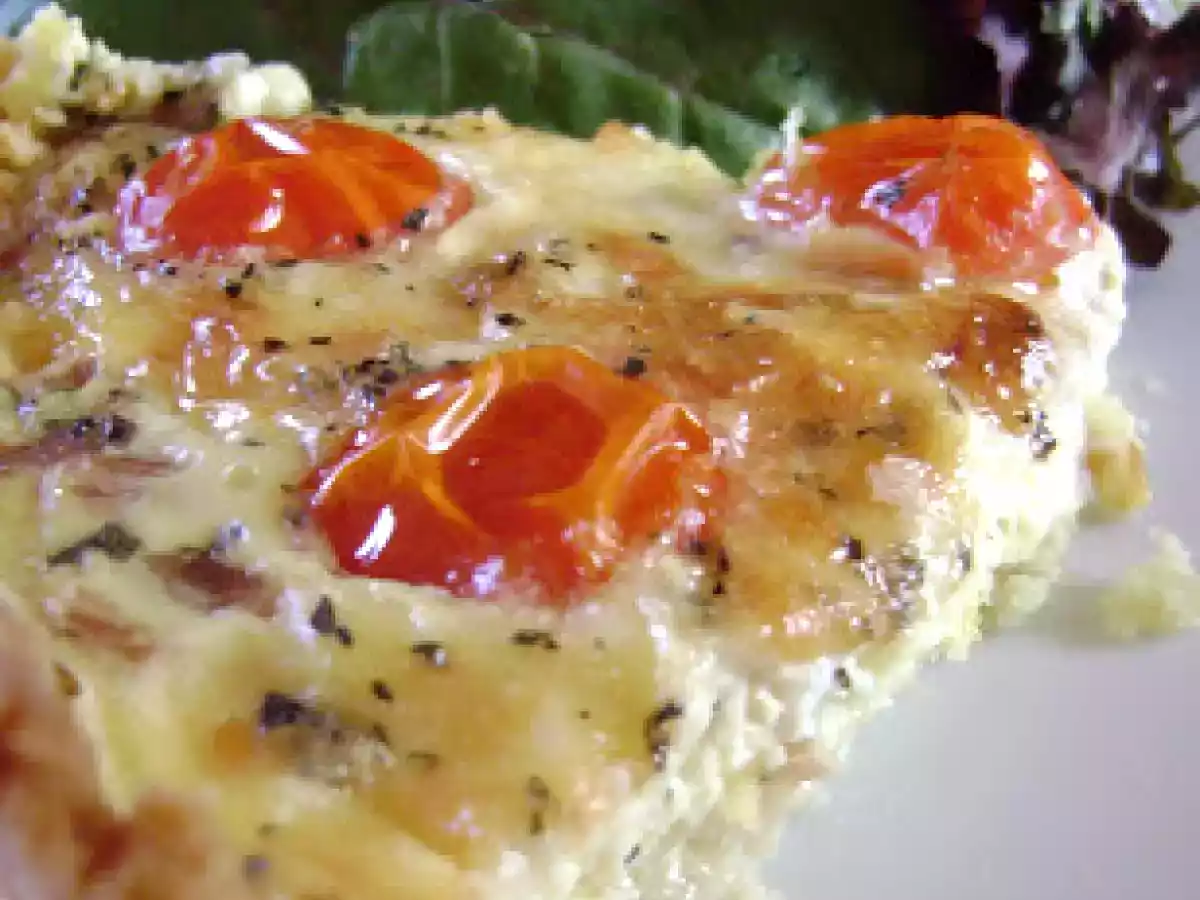 Quiche aux tomates cerises, croûte à la farine de maïs - photo 2