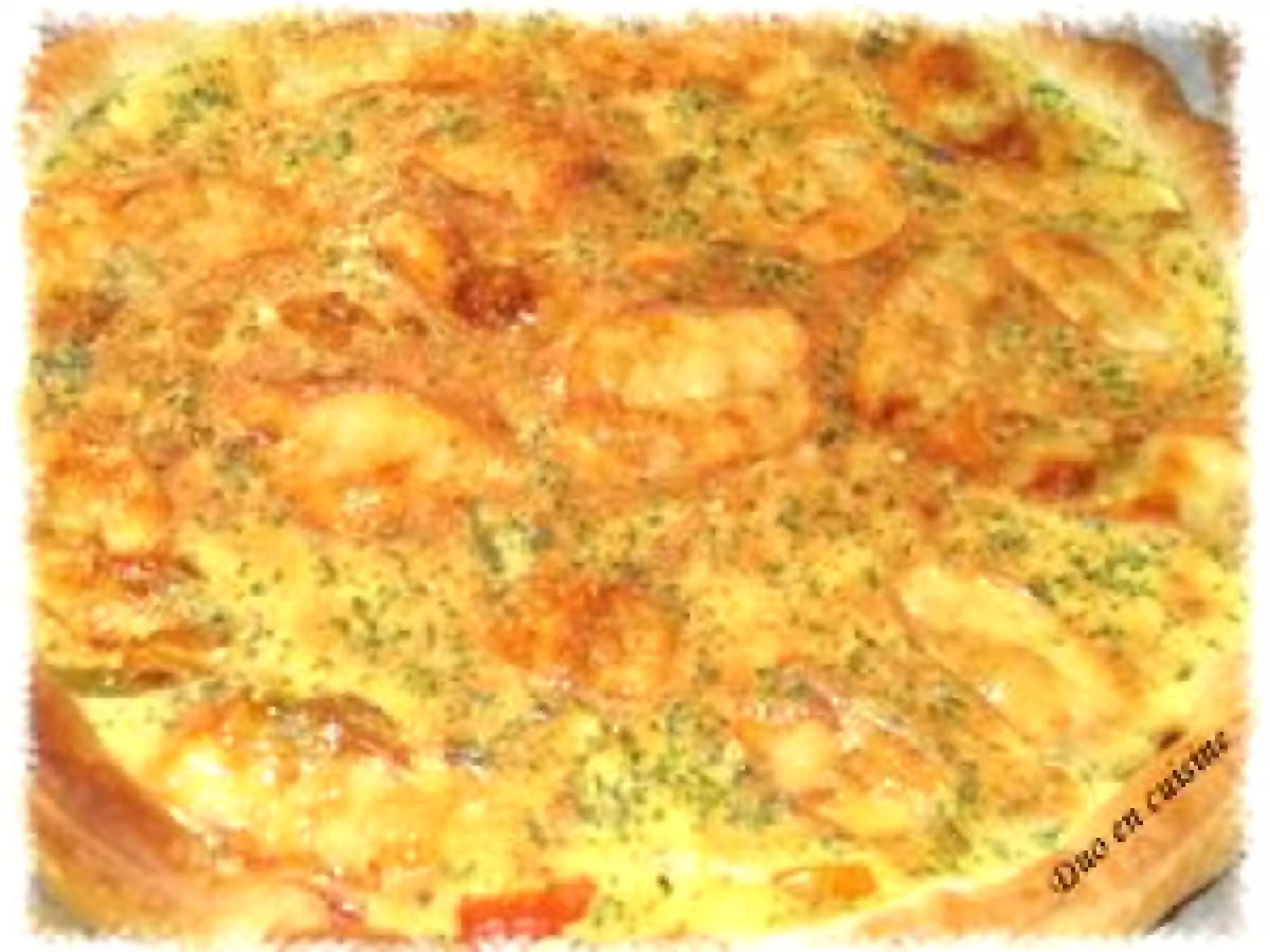 Quiche aux trois poivrons et au comté