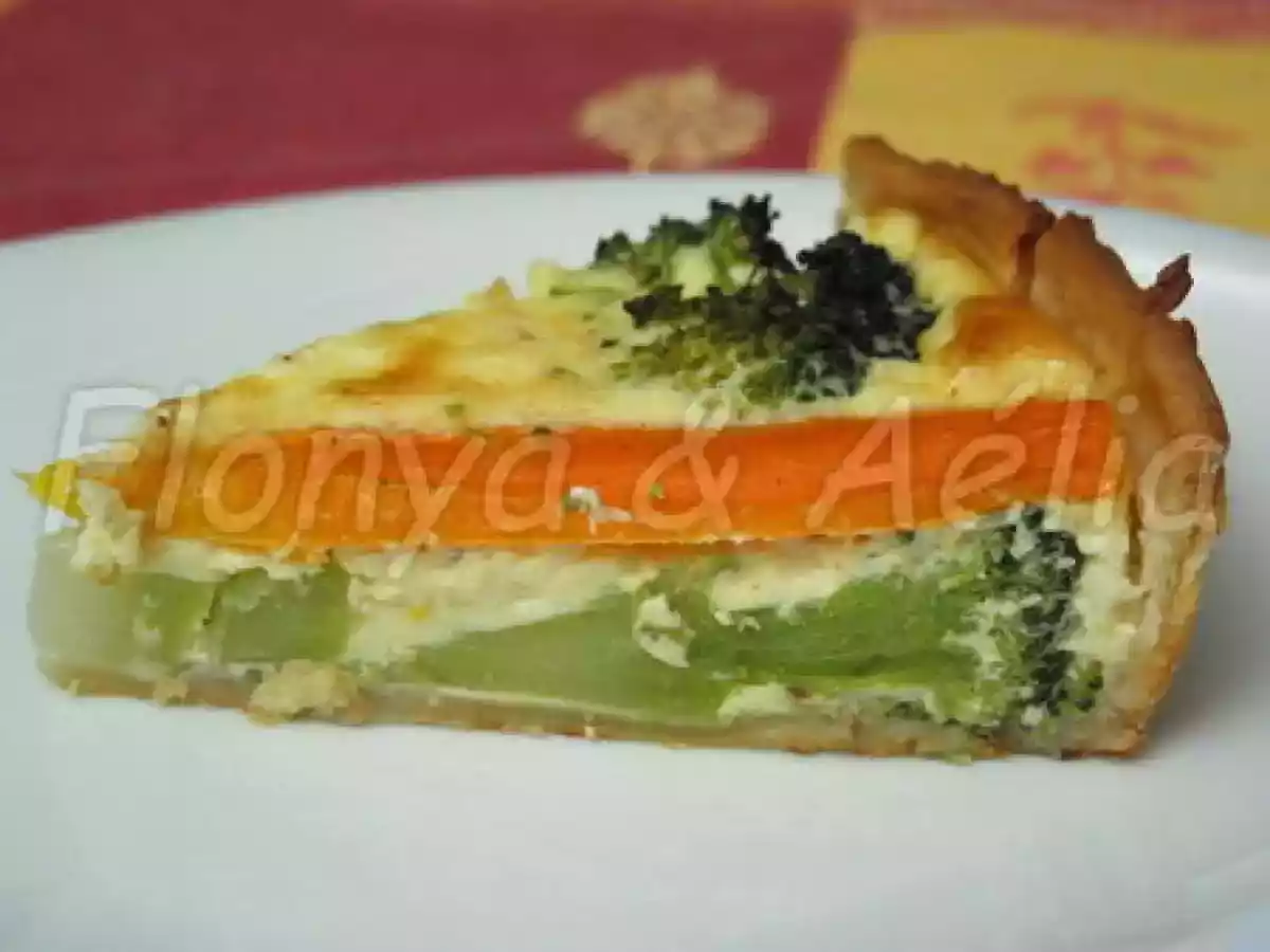 Quiche Brocoli, carottes et chèvre