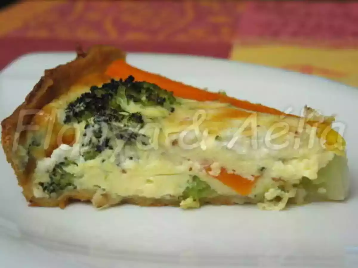 Quiche Brocoli, carottes et chèvre - photo 2