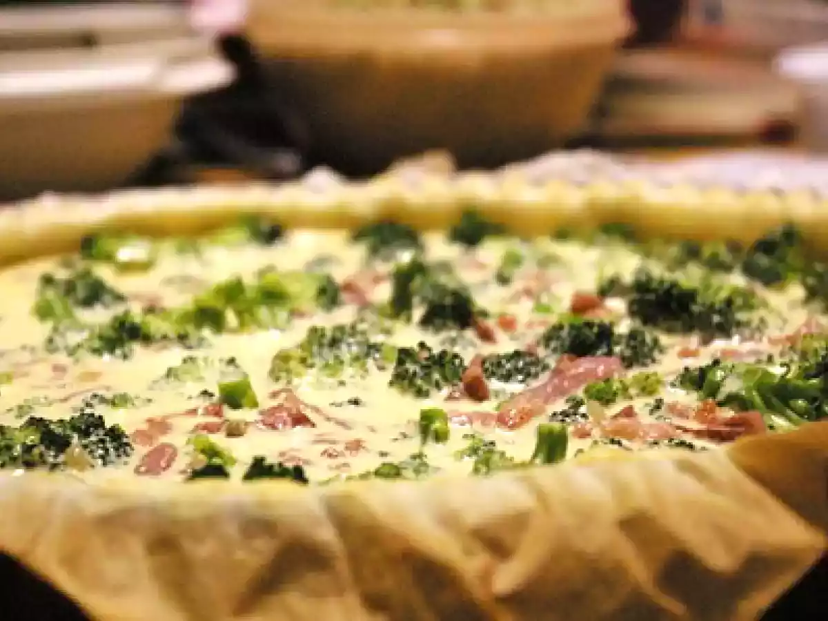 Quiche Brocoli et lardons