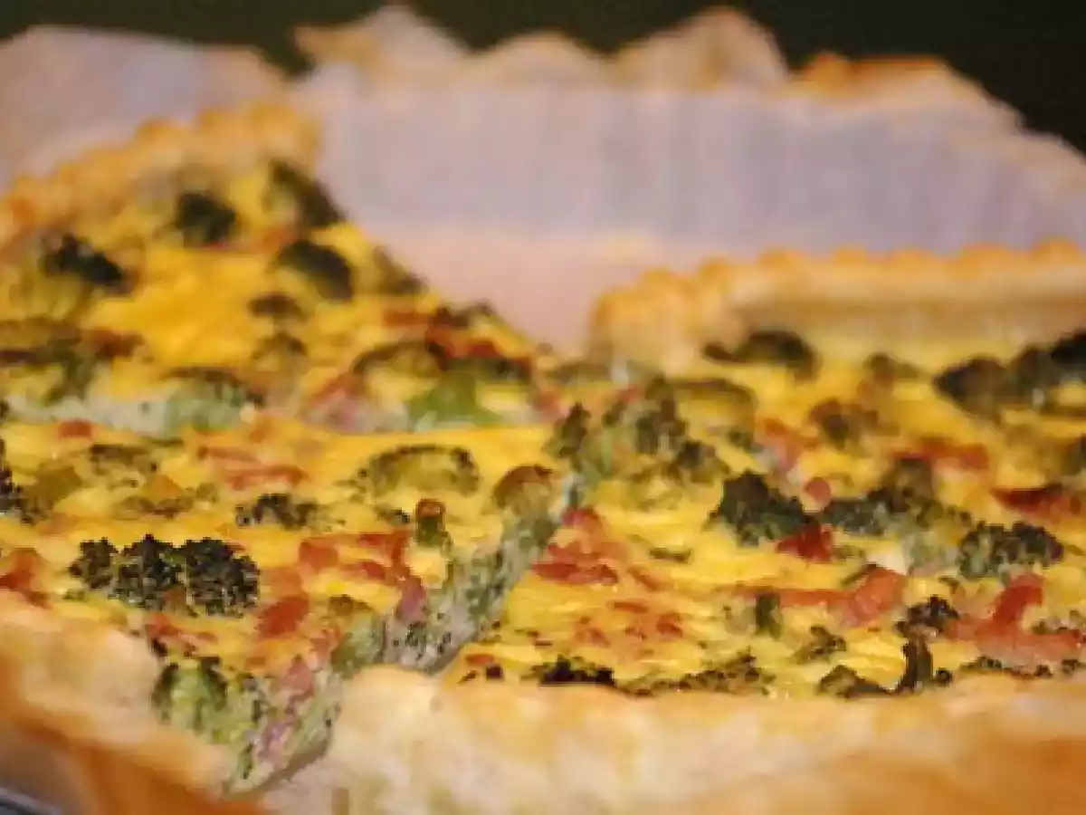 Quiche Brocoli et lardons - photo 2