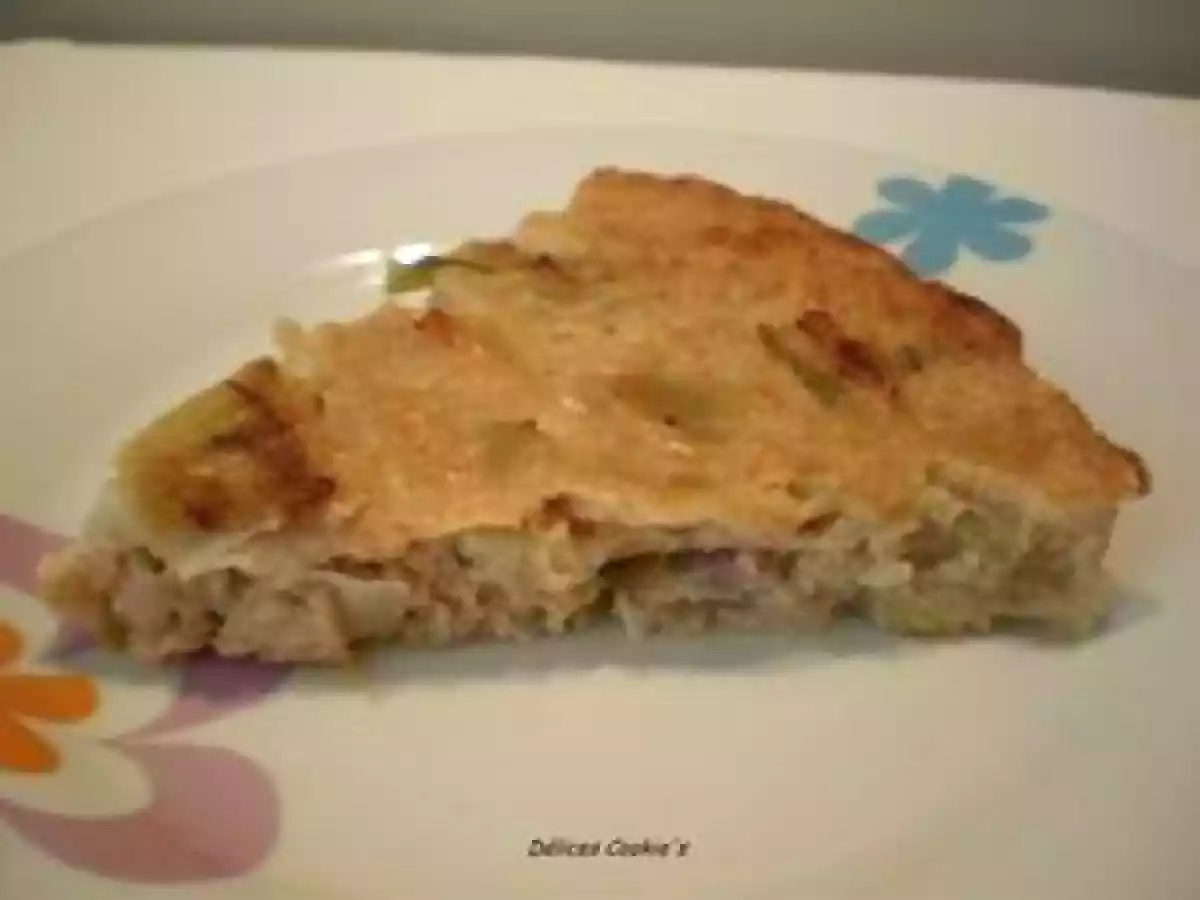 Quiche crevettes / thon / poireaux - photo 2