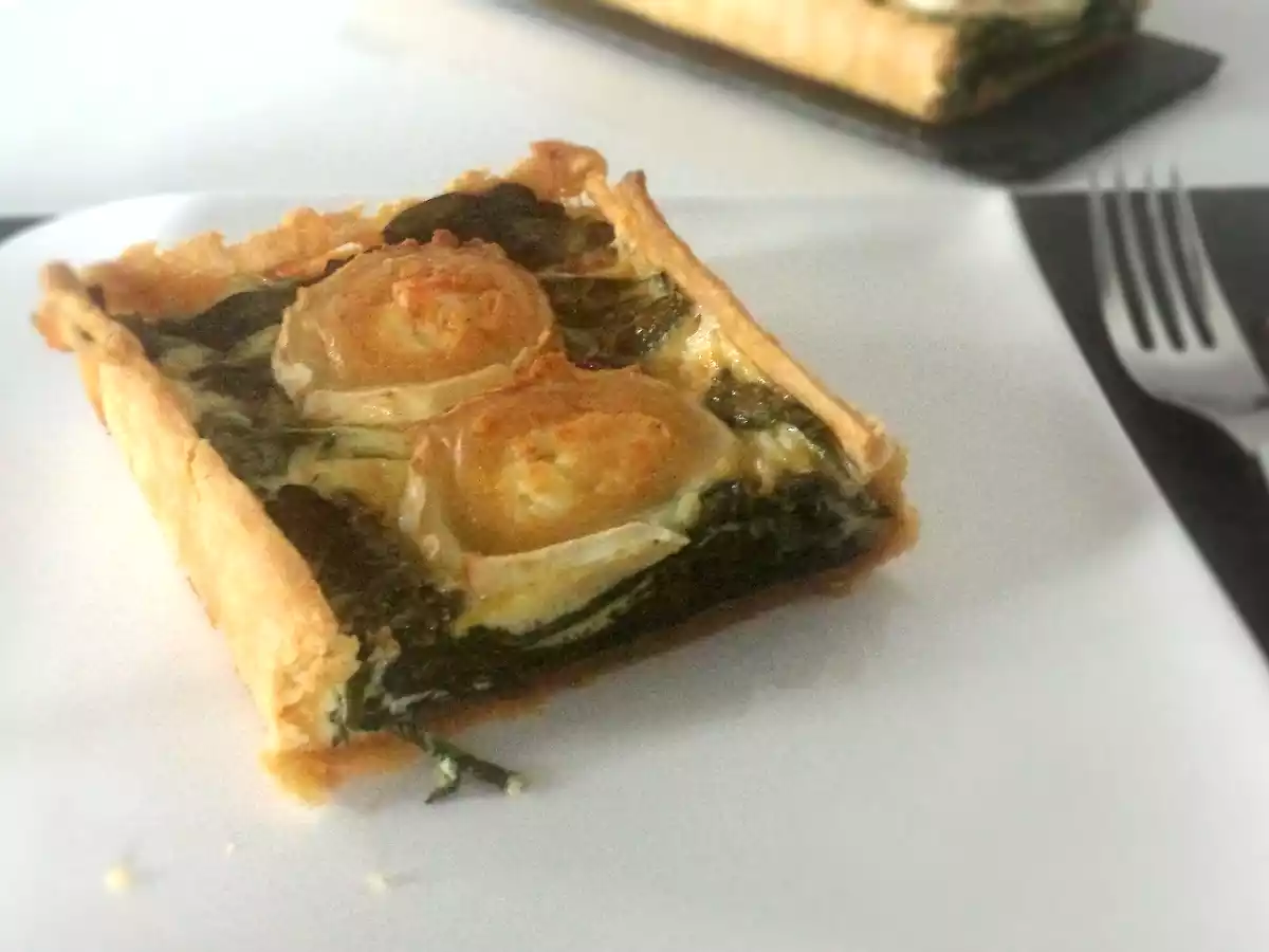 Quiche épinards frais et chèvre