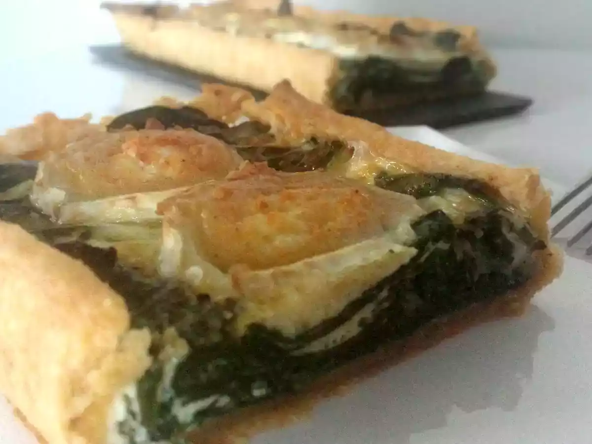 Quiche épinards frais et chèvre - photo 3