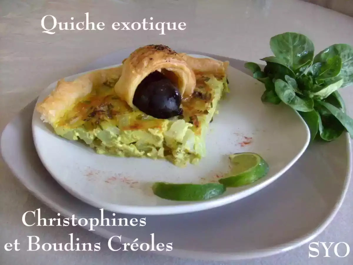 Quiche exotique, Christophines et Boudins créoles, de Mamigoz