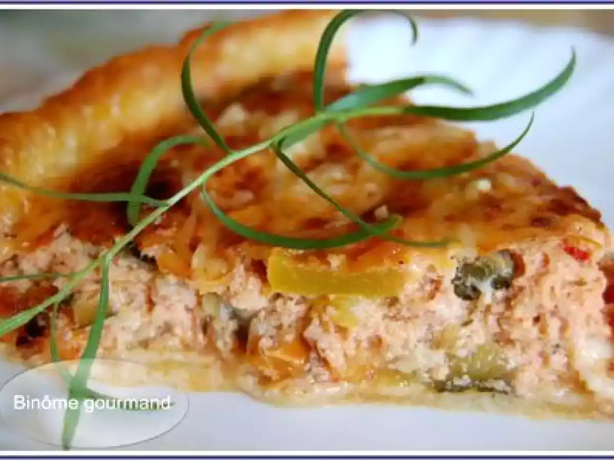 Quiche express à la ratatouille et au thon