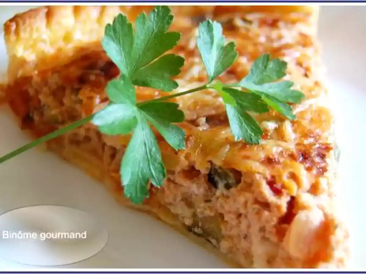 Quiche express à la ratatouille et au thon - photo 2