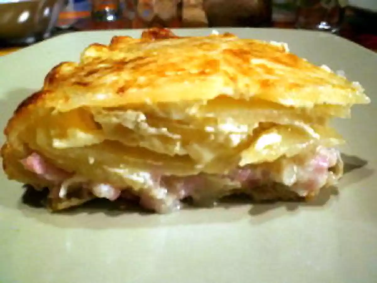Quiche feuilletée aux pommes de terre