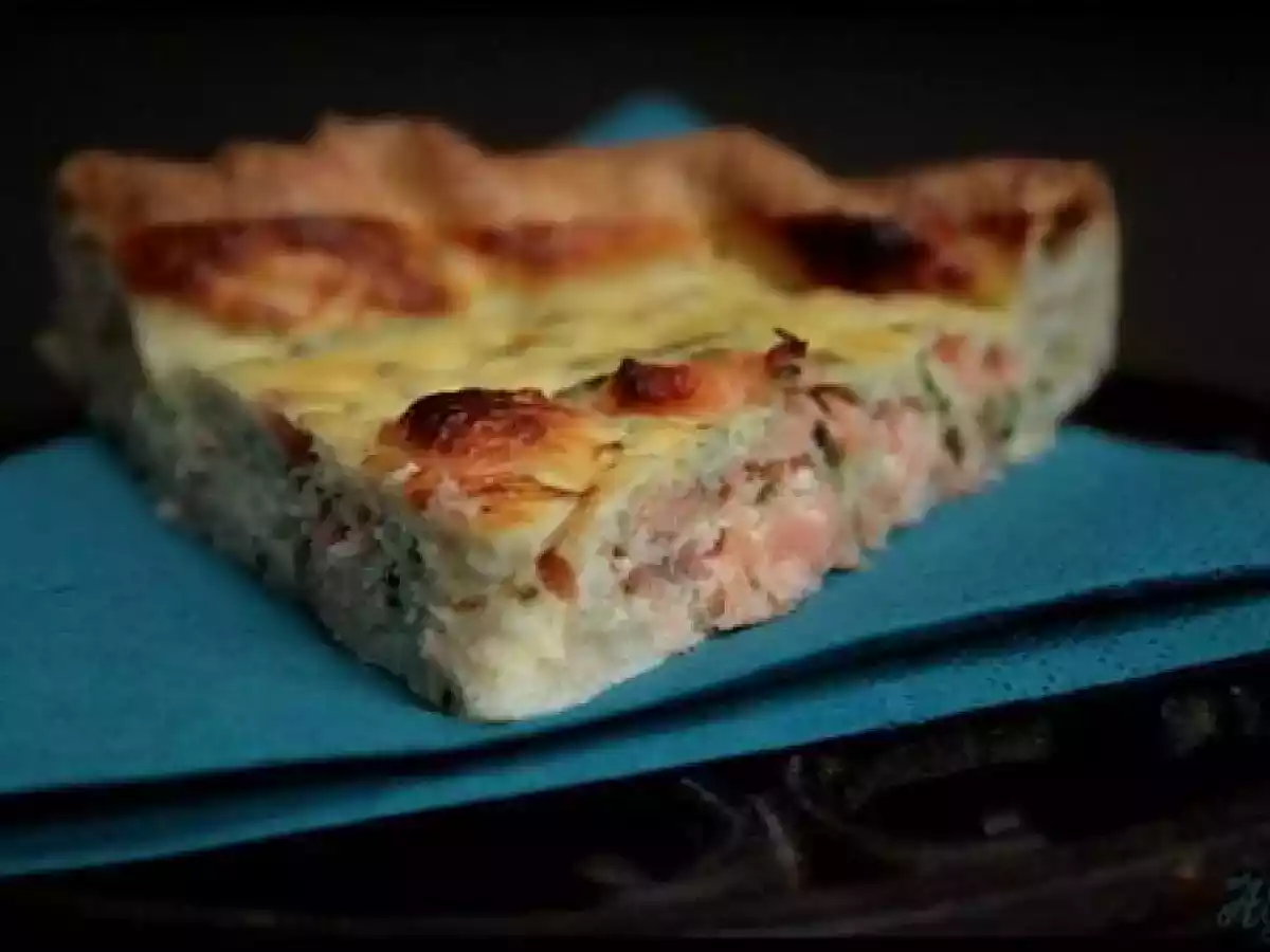 Quiche fraîheur au tzatziki ( léger) & saumon fumé - photo 2