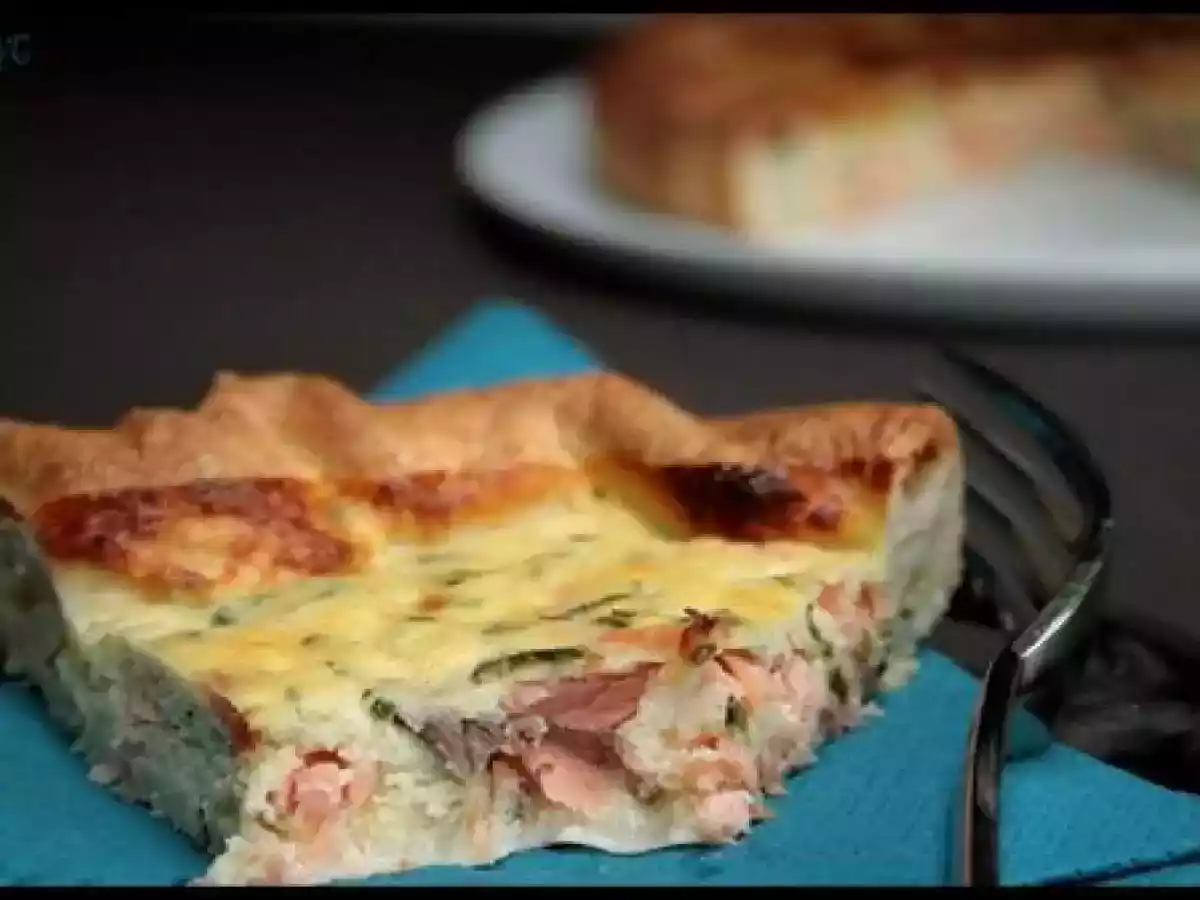 Quiche fraîheur au tzatziki ( léger) & saumon fumé - photo 3