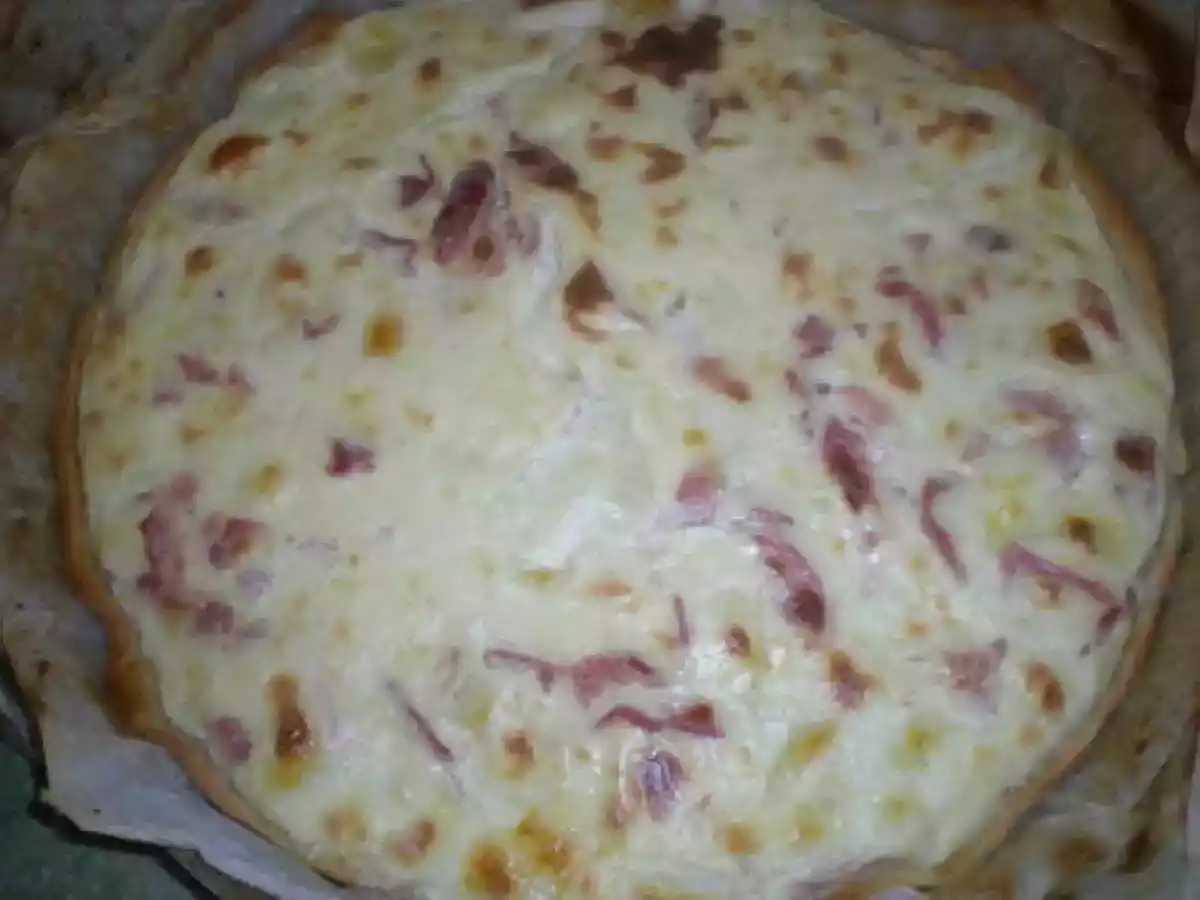 Quiche jambon cru et fromage de chèvre