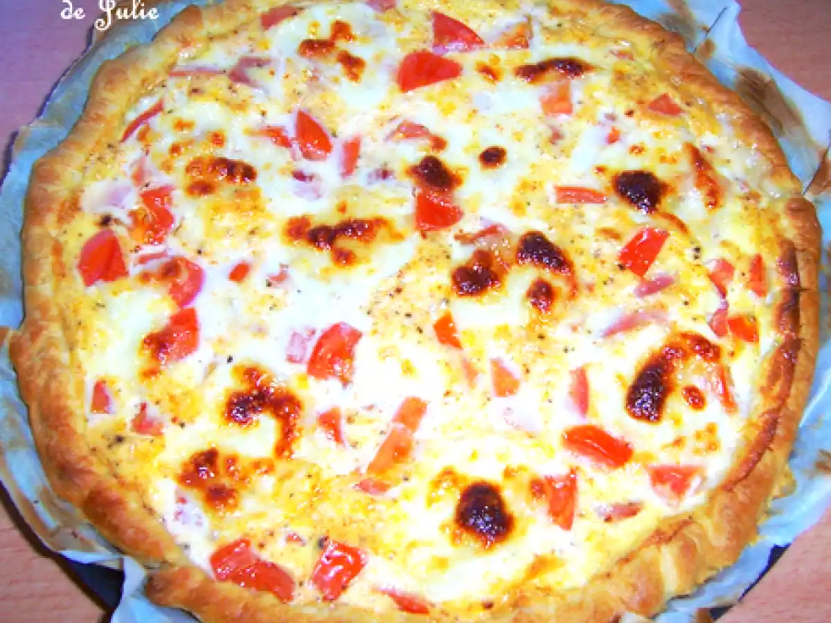 Quiche jambon / tomates / mozzarella