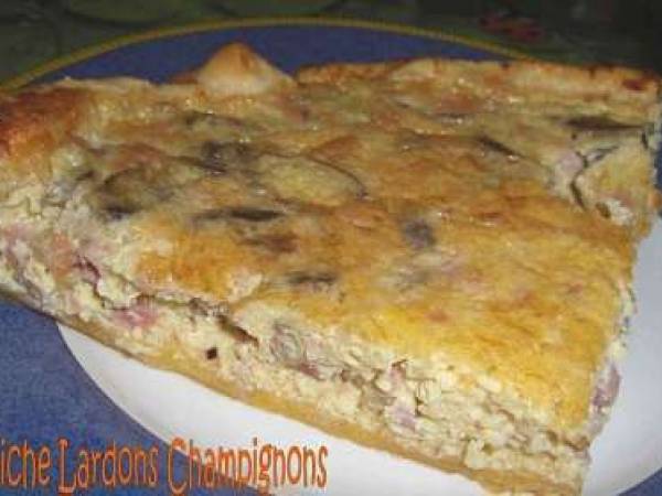 Quiche Lardons Champignons Recette Ptitchef