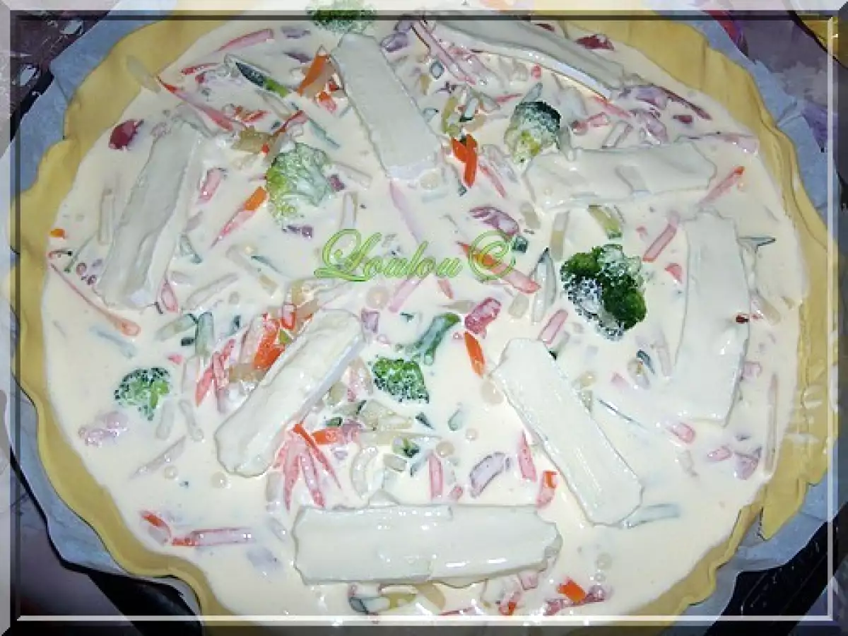 quiche lardons légumes camembert - photo 2
