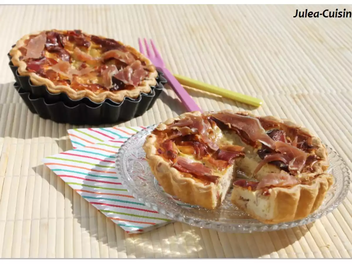 Quiche légère au boursin et au jambon cru