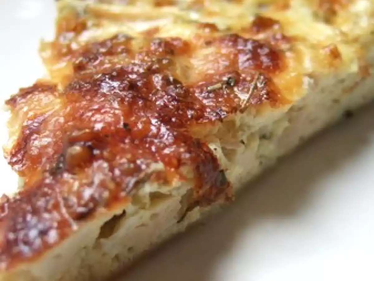 Quiche lorraine au tofu fumé