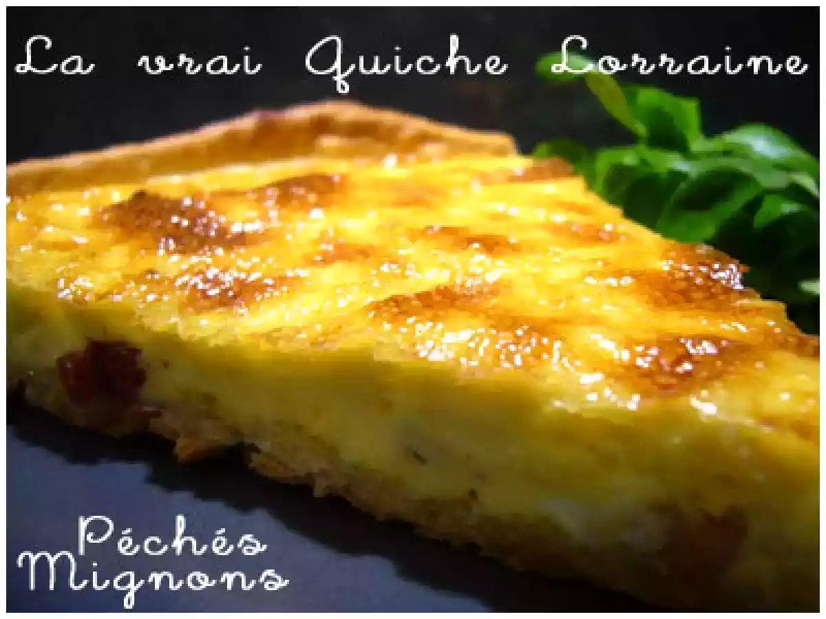 Quiche Lorraine avec pâte maison