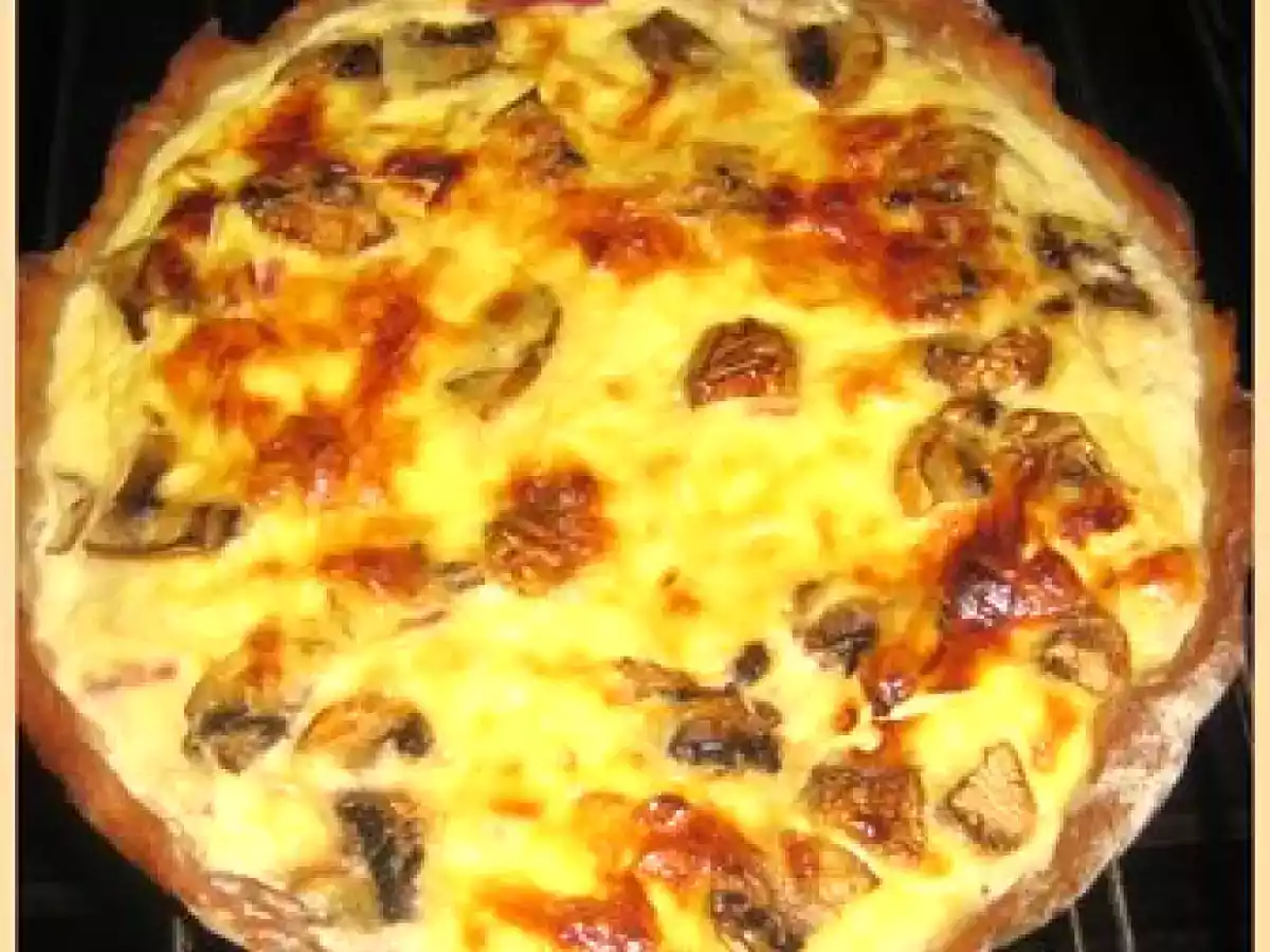 Quiche lorraine légère aux champignons