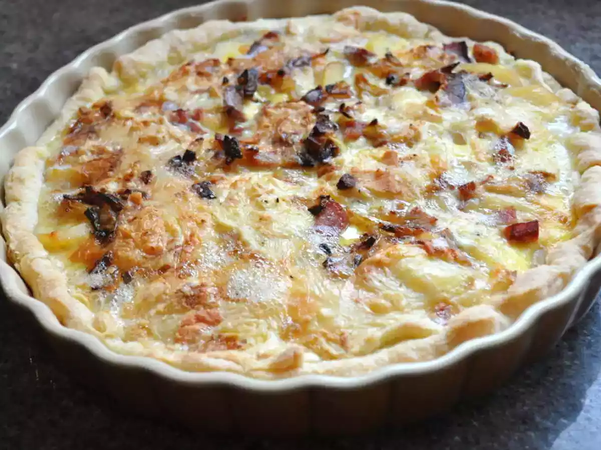 Quiche mont d'or et pommes de terre