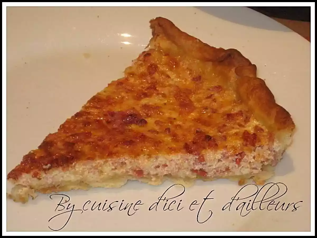Quiche moulinée au jambon, chorizo et comté - photo 3
