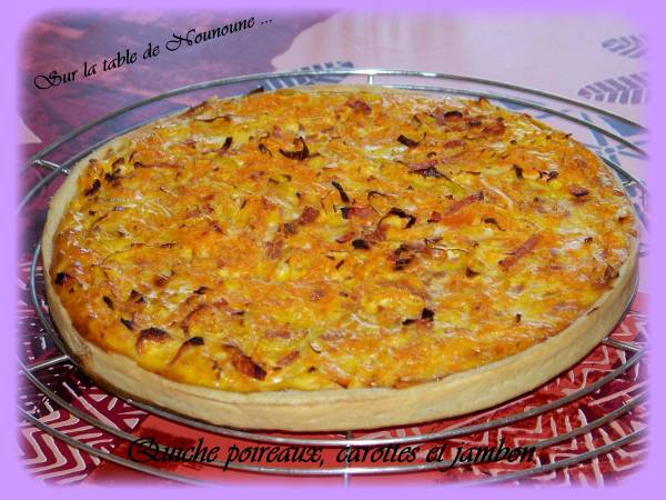 Quiche Poireaux Carottes Et Jambon Recette Ptitchef