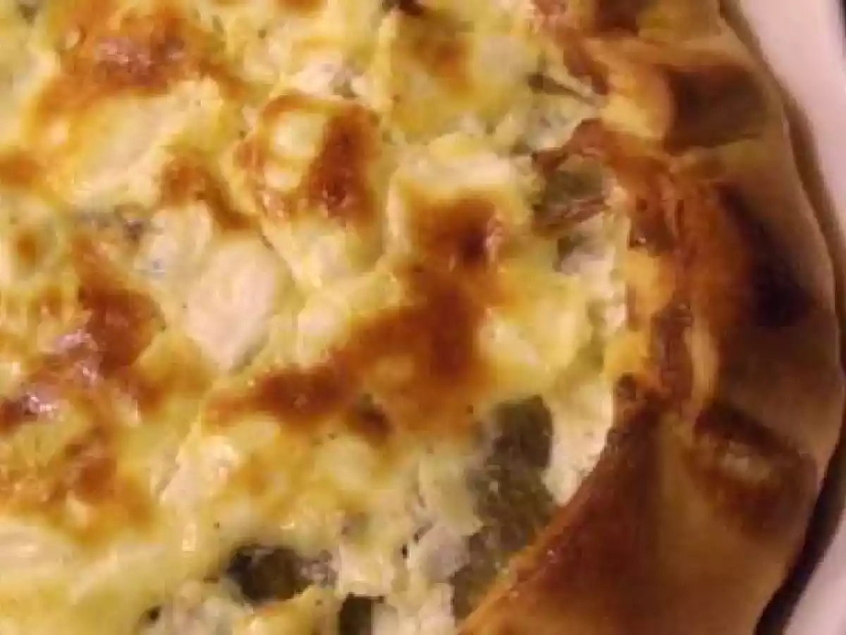 Quiche poireaux et chèvre frais