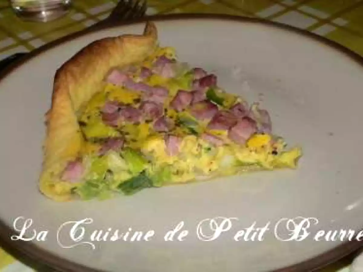 Quiche Poireaux-Jambon Express
