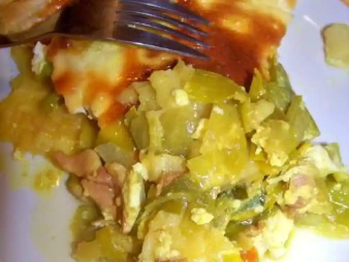 Quiche poireaux lardons curcuma curry