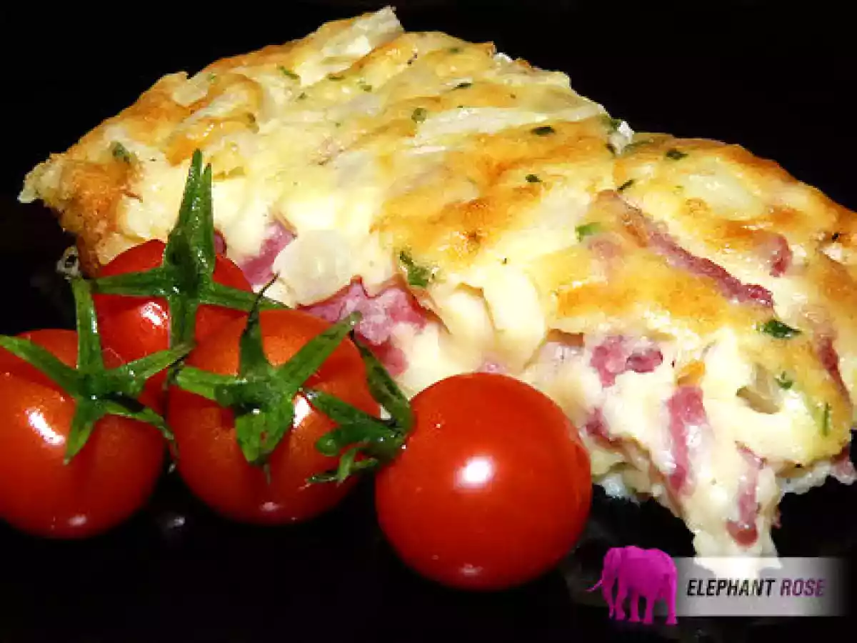 Quiche sans pâte au coulommiers