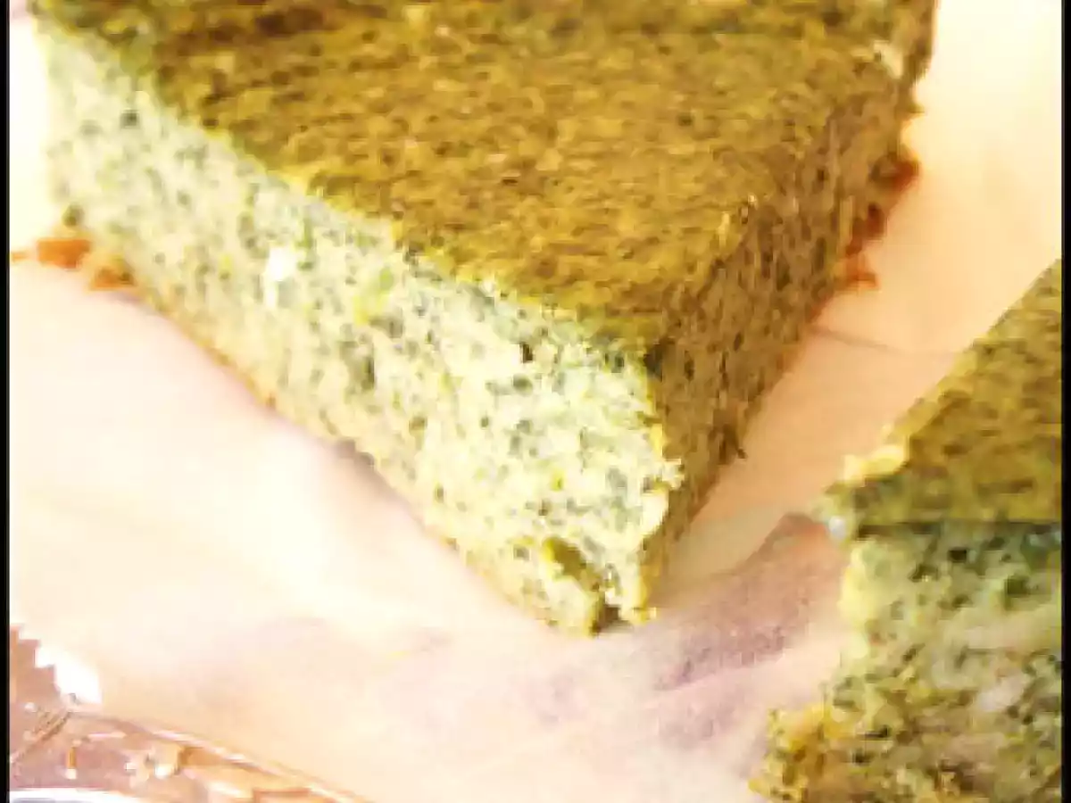 Quiche sans pâte au cresson et au parmesan