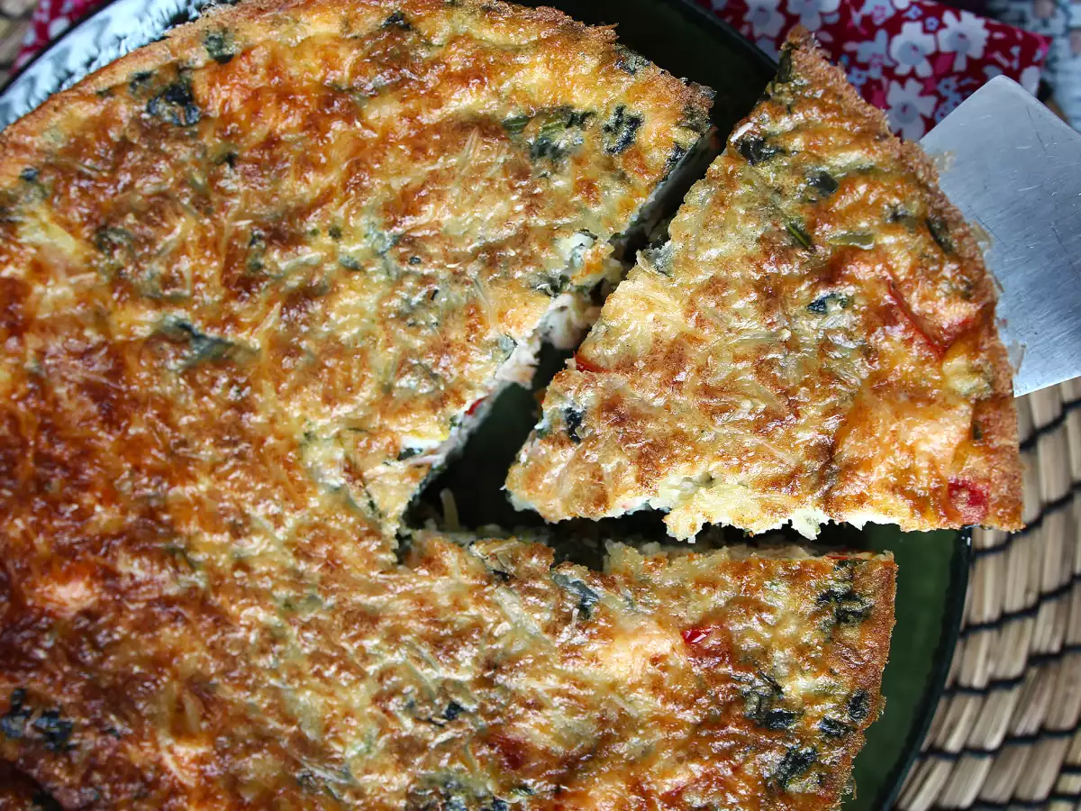 Quiche sans pâte au saumon, épinards et cottage cheese - photo 3