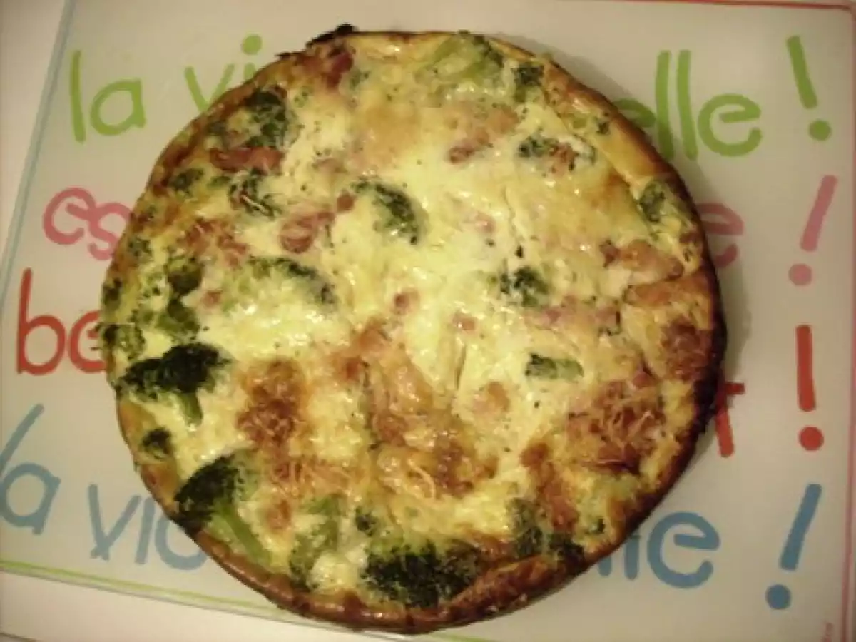 Quiche sans pâte de maman aux brocolis