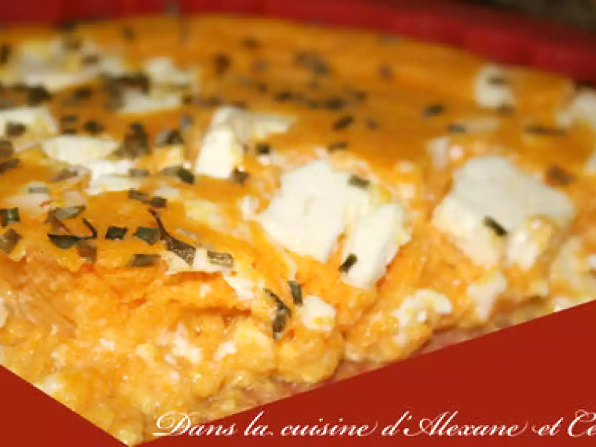 Quiche sans pâte Potiron-Féta