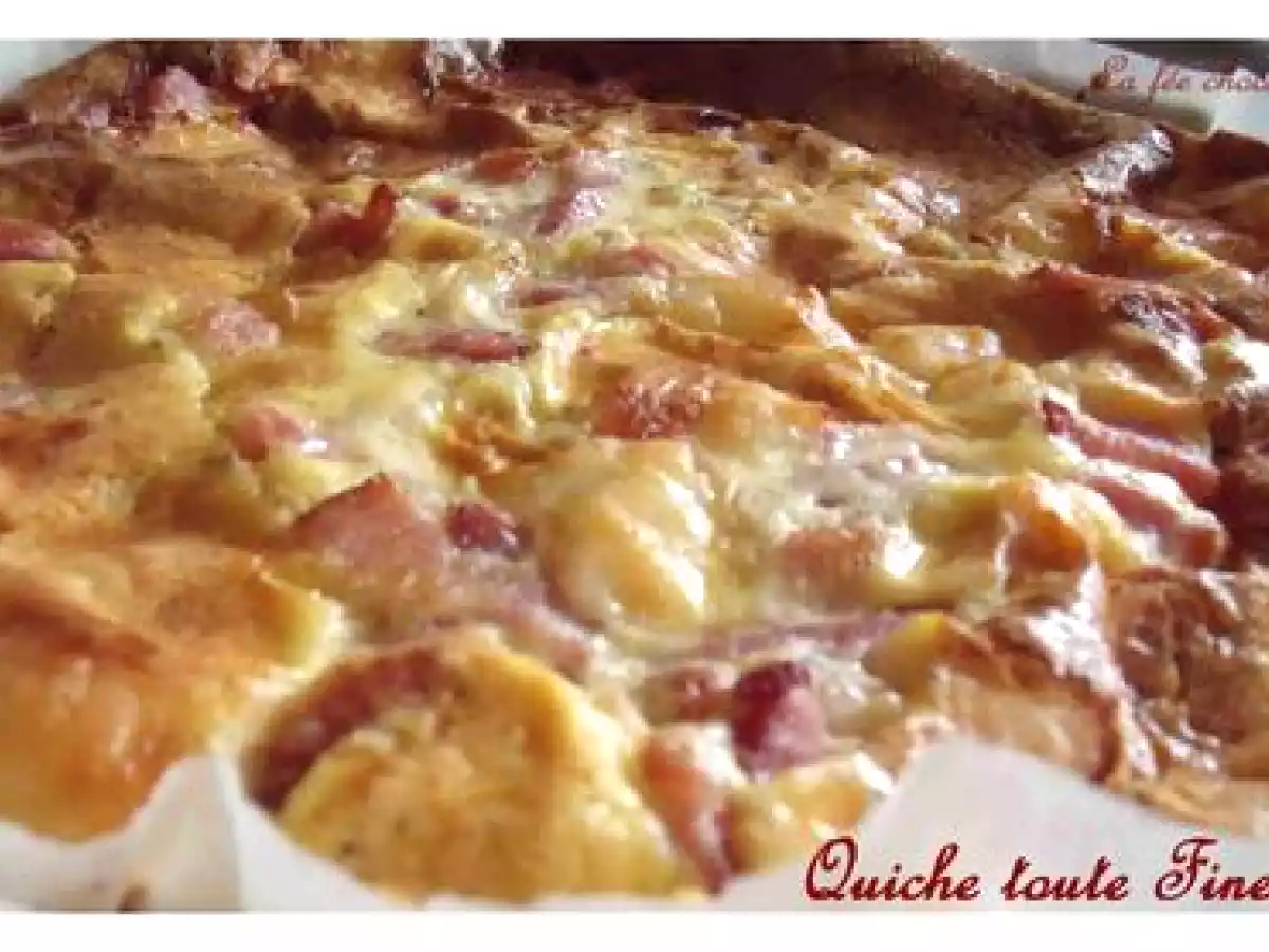 Quiche sans pâte, toute fine!