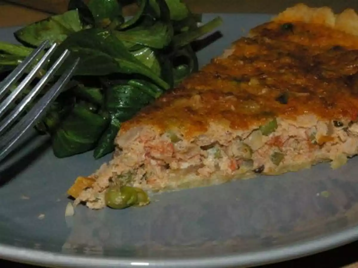 Quiche Thon, tomates et petits légumes