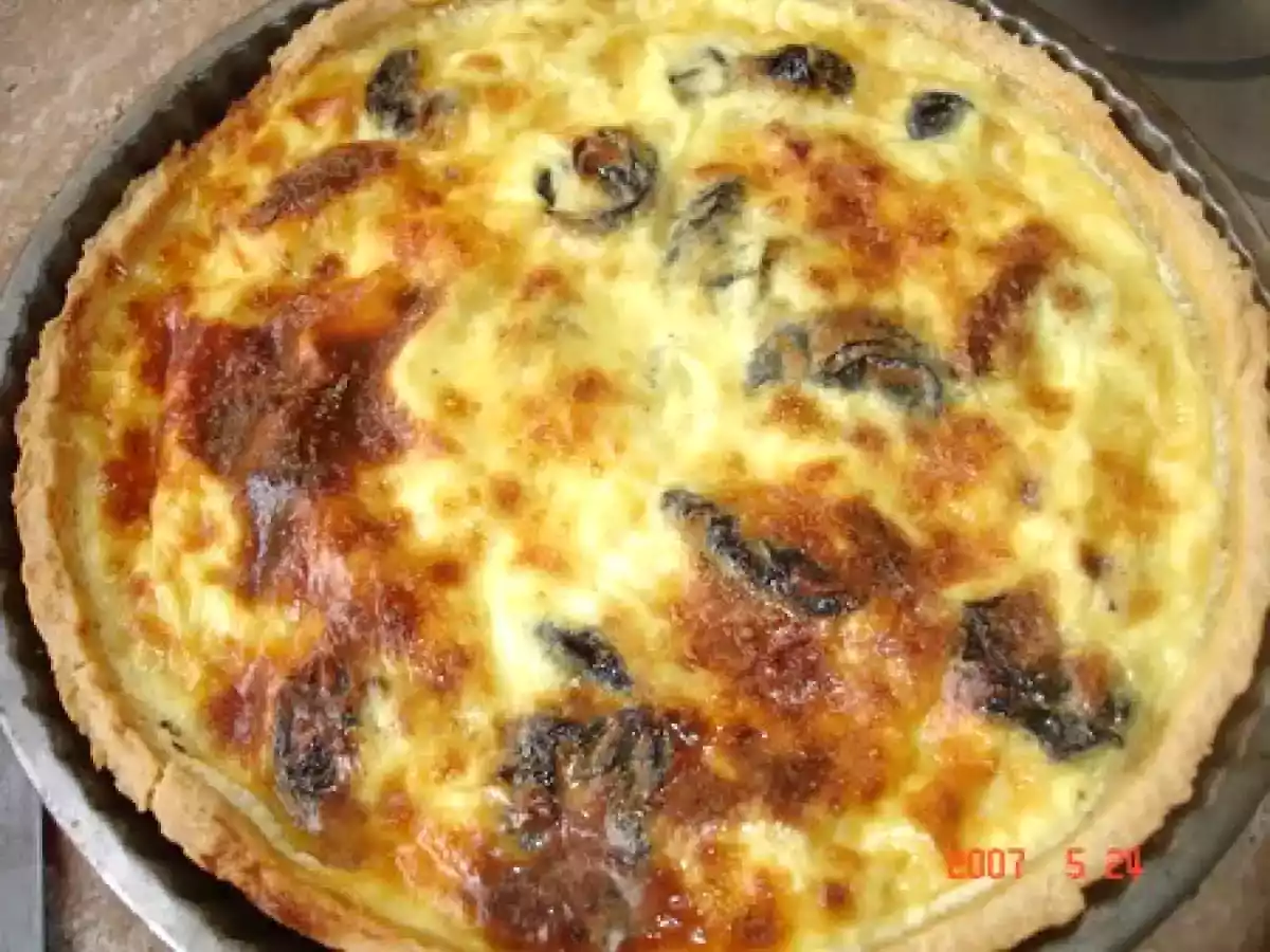 Quiches au lardons fromage, aux pruneaux lard fumé et aux courgettes jambon