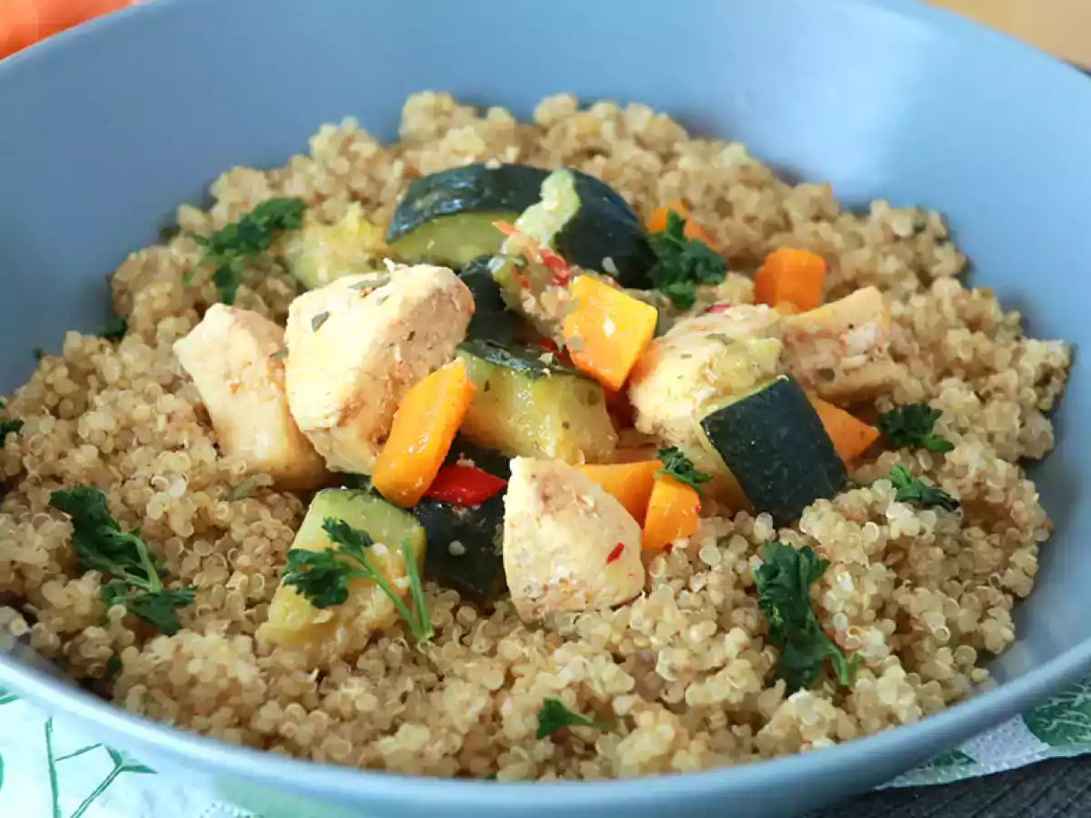 Quinoa aux légumes et poulet - photo 2