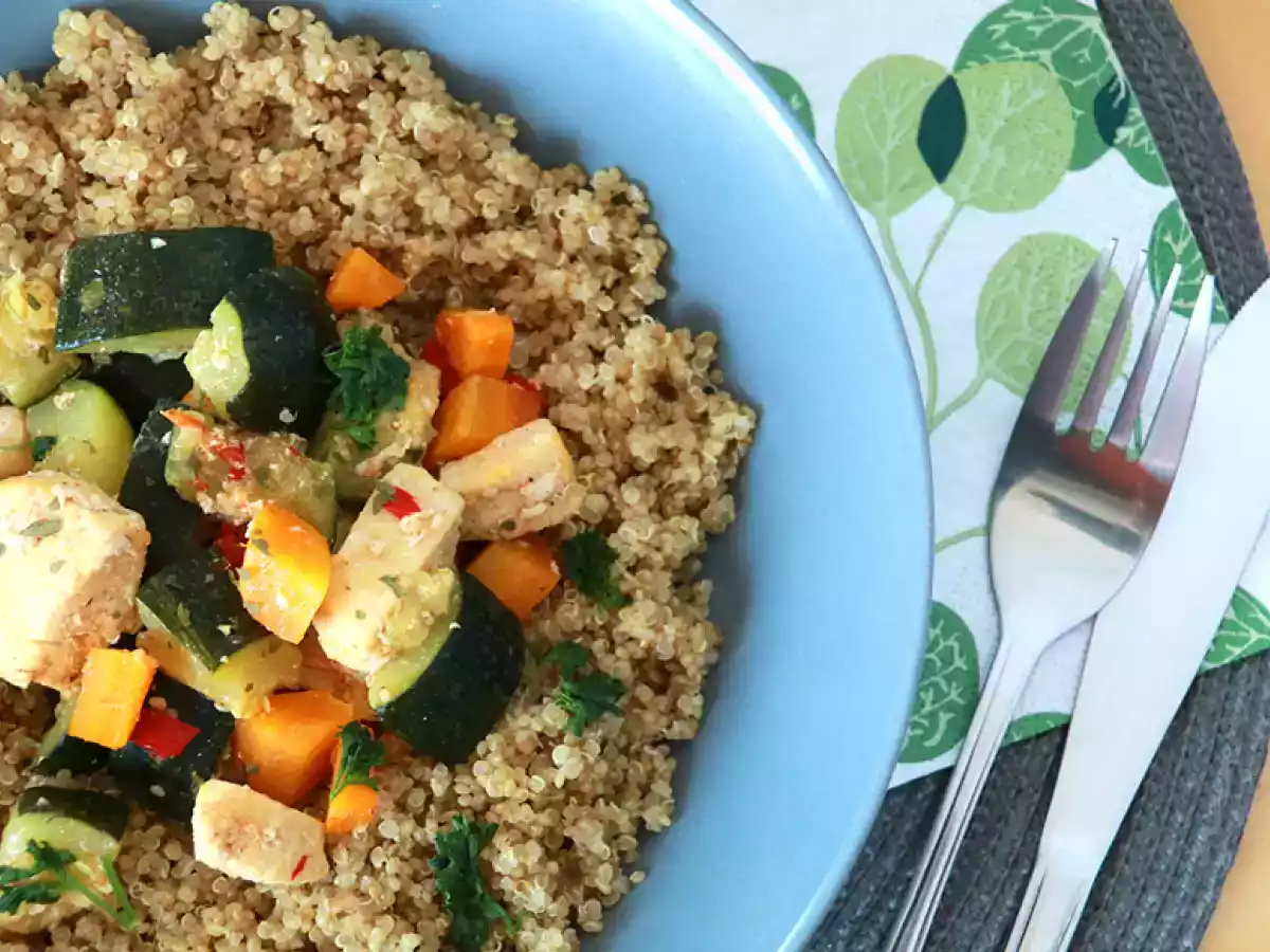 Quinoa aux légumes et poulet - photo 3