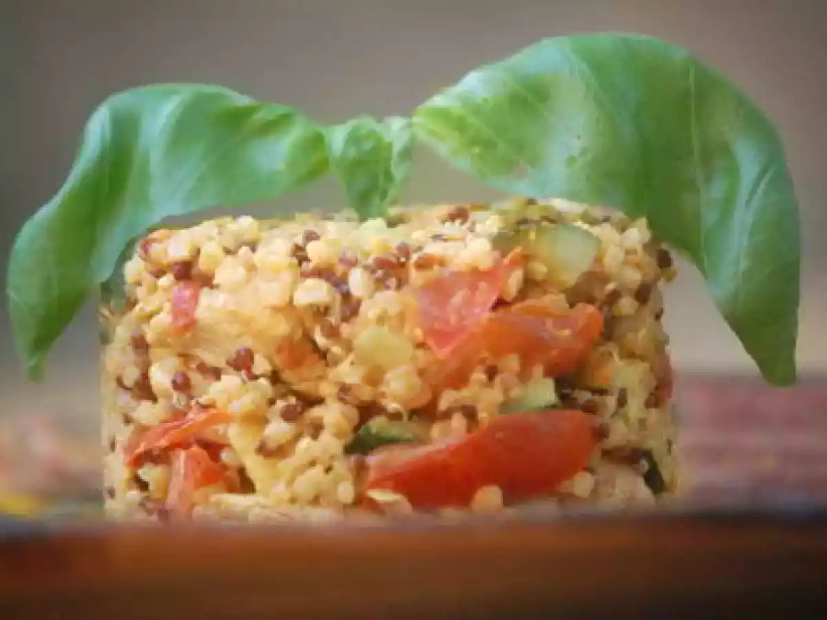 QUINOA GOURMAND AU POULET ET AUX CREVETTES