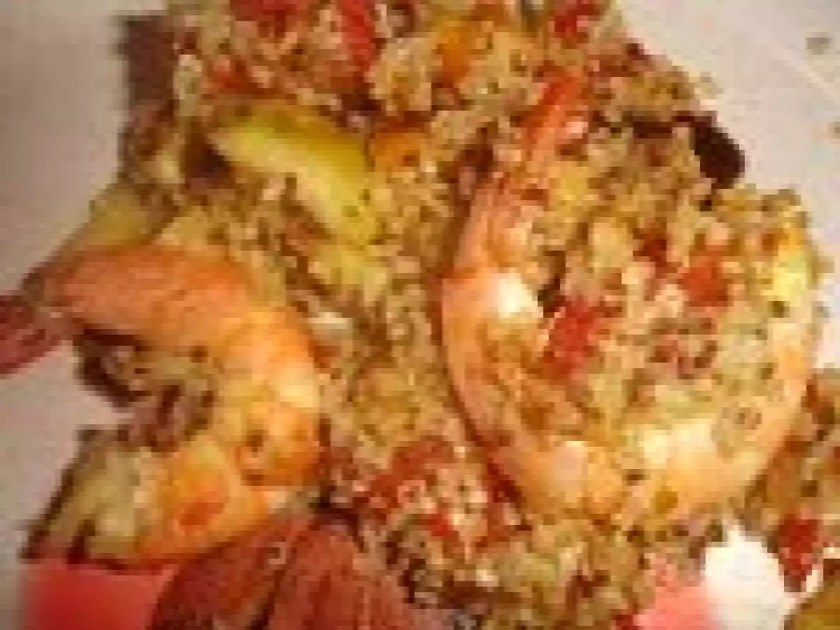 Quinoa gourmand aux crevettes